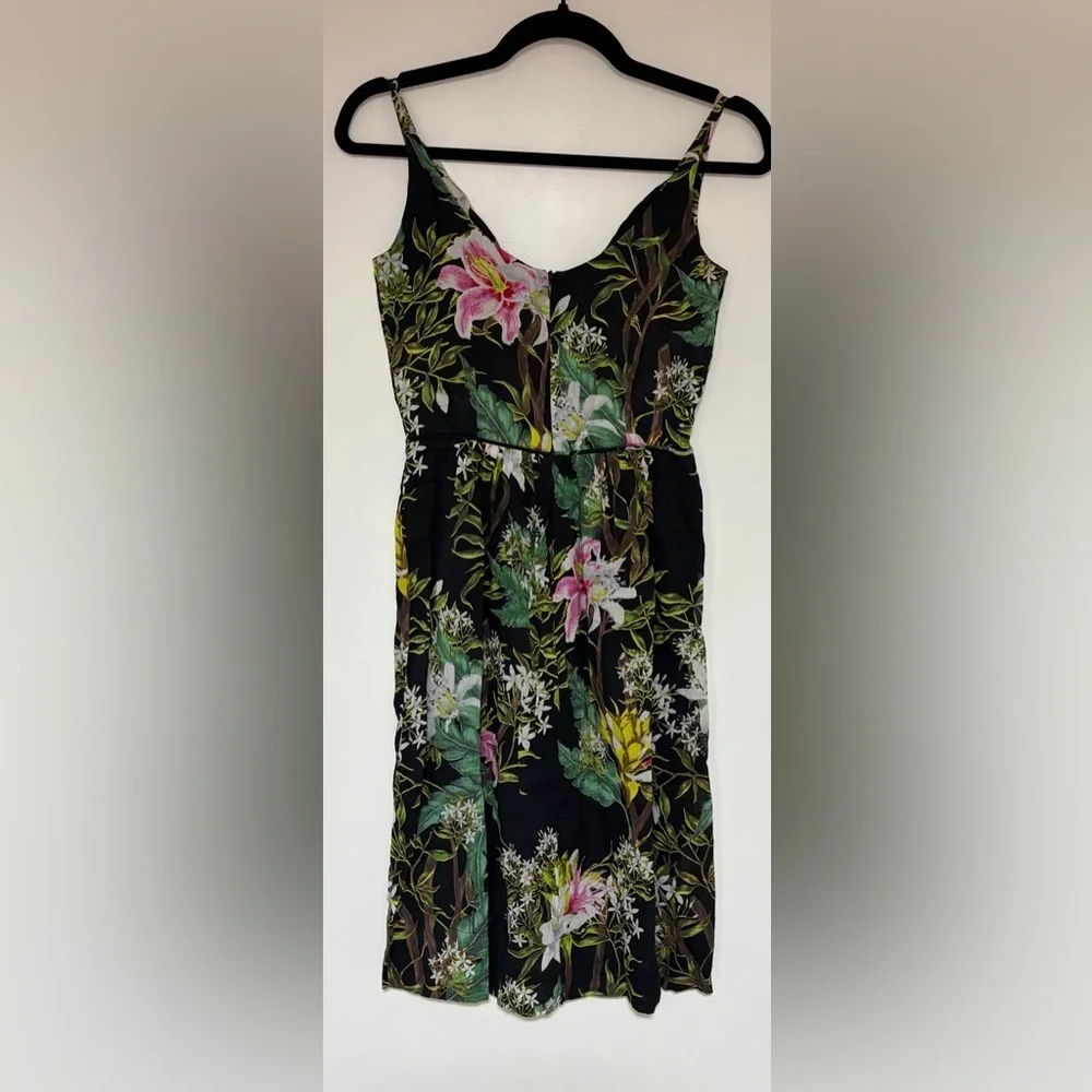 Isabel Marant Etoile Welby Women’s Floral Print Cotton Mini Dress Size 34/ US 0 - Picture 4 of 10
